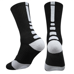 Chaussettes de sport personnalisées respirantes, antidérapantes, à séchage rapide, absorbant la transpiration, en spandex tricoté, imprimées en sérigraphie, unies, avec revers, pour l'été - Product Image 1