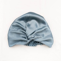 Gorro de Dormir de Seda de Morera 100% de Doble Capa, 19-22 Momme, Gorro de Seda Gruesa para Dormir, Protección para el Cabello, Gorro Nocturno para Posparto