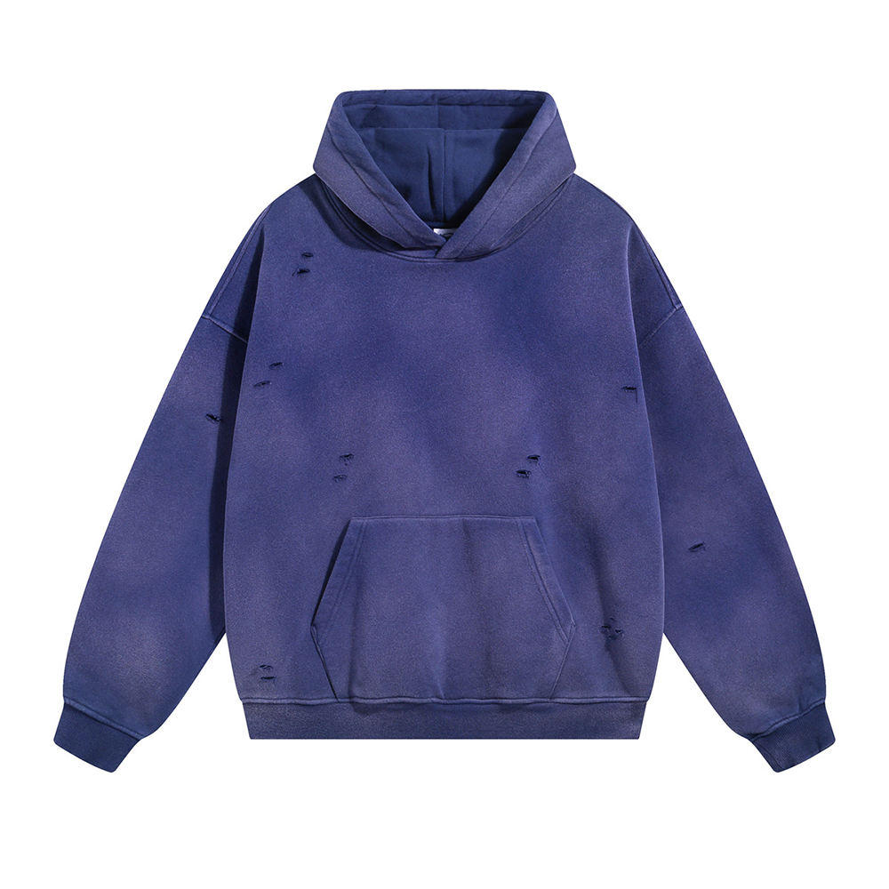Navy blue Spray Paint Hoodie