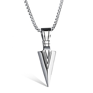 Moda Punk semplice collana <span class=keywords><strong>maschile</strong></span> personalizzato <span class=keywords><strong>ciondolo</strong></span> a punta di freccia per gli uomini - Product Image 1