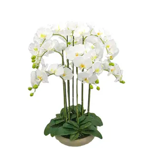 Decorating artificial flowers New Products office decoration flower 6-stem ornament orchid