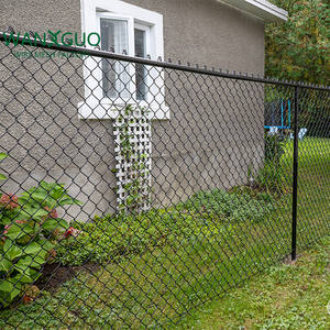 Clôture en treillis métallique noire bon marché, revêtue de PVC, pour usage résidentiel, fournie par l'usine - Product Image 2