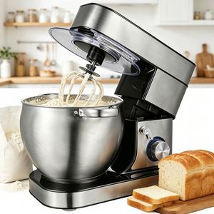<span class=keywords><strong>Robot</strong></span> pâtissier dernier cri en acier inoxydable, bol de 10 L, 6 vitesses, mélangeur de cuisine, fouet à crème et à œufs, pétrin à gâteau, mélangeur à <span class=keywords><strong>pain</strong></span> - Product Image 2