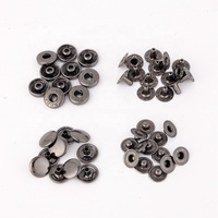 Botones Magnéticos Redondos de Cobre de Alta Calidad de 15 mm, de Cuatro Partes, para Abrigos, Prendas de Vestir y Bolsos