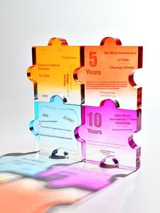 Trofeo <span class=keywords><strong>de</strong></span> Rompecabezas Acrílico Creativo Personalizable, Premios para Aniversarios Corporativos y Reuniones Anuales con Impresión UV y Servicio <span class=keywords><strong>de</strong></span> Diseño Gratuito - Product Image 2