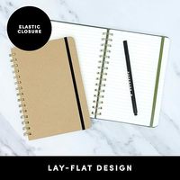 Diario de Tapa Dura con Espiral y Forro Personalizado Premium 2026, Cuaderno Grueso con Diseño Floral, para la Escuela, el Trabajo, el Diario Personal, con Lápiz