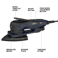 MAXXT Variable Speed Brushless Motor Eccentricity Triangle Sander Machine