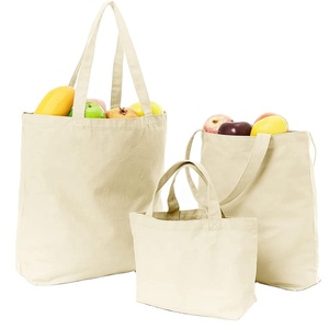 Wholesale Custom Print Logo Reusable Shopping <b>Bags</b> Plain <b>White</b> Blank Cotton Canvas Tote <b>Bag</b> - Product Image 5
