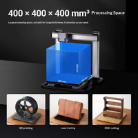 Impresora 3D Snapmaker Artisan Premium 3 en 1 con Láser de 40W, CNC de 200W y Láser IR de 1064nm, Extrusión Dual, Carcasa Incluida