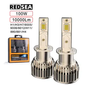 Redsea R5 240w 50000lm H11 H4 H7 9005 9006 Led Ampoule H7 Led Headlight Bulb Ampoule H7 Led H1 Led Bulbs For Car