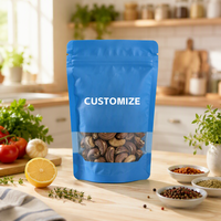 Sachet Doypack en Mylar imprimé par gravure personnalisée, plastique laminé, givré, transparent, avec fenêtre, réutilisable, pour céréales et snacks