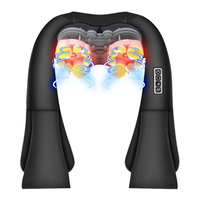 Masseur électrique 3D Shiatsu pour le cou et les épaules avec chaleur profonde, en cuir PU, plusieurs modes pour soulager la douleur