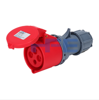 Prise étanche HFE industrielle 380V 32A IP44/IP67 avec prise de courant pour conteneur frigorifique