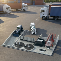 Centrale de recyclage de béton humide NFLG YCRP40A YCRP40MX, capacité 40m³/h, avec piscine de mélange électrique et types conteneurisés
