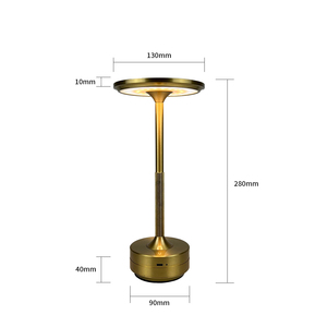 <span class=keywords><strong>Poldina</strong></span> Restaurant luxury cordless ricaricabile metal touch hotel Tisch lampe restaurant <span class=keywords><strong>lampada</strong></span> da tavolo a <span class=keywords><strong>led</strong></span> - Product Image 4