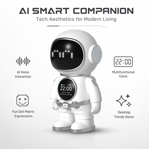 Assistant vocal IA Astronaute en combinaison blanche avec yeux numériques CE CPC Interaction vocale Vente en gros B2B - Product Image 1