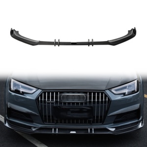 Kit en fibre de carbone sèche : Lame avant, feux de brouillard, jupes latérales, diffuseur arrière, spoiler de toit 1ère génération pour Audi A4 <span class=keywords><strong>Allroad</strong></span> 2017-2019 - Product Image 1
