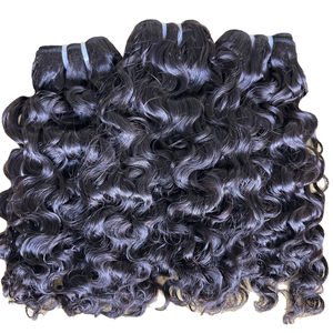 Perruque vietnamienne sans colle pour dentelle frontale prête à porter pour Pixie Curly avec extrémités de cheveux bruts indiens birmans à double tirage - Product Image 4