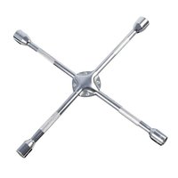 Clé croisée manuelle à couple multiplicateur de pneu écrou de roue 4 voies clé croisée de voiture