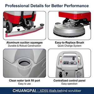 XD55 <b>Walk</b>-Behind Floor Scrubber 24V 100Ah Battery Powered 2100㎡/h Efficiency Floor Cleaning <b>Machine</b> for Large Supermarket - Product Image 5
