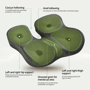 고급스러운 편안한 사무실 시트 쿠션 메모리 폼 스폰지 이동식 커버 명상 꽃잎 의자 용 에어 시트 쿠션 - Product Image 2