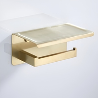Ensemble d'accessoires de salle de bain Maestro Spectrum Luxury Brushed Gold, style chinois moderne, garantie 3 ans, acier inoxydable SS304.