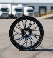 Nouvelles jantes forgées sur mesure de 18 à 24 pouces en alliage d'aluminium argenté brillant, ET 25 mm, pour voitures particulières