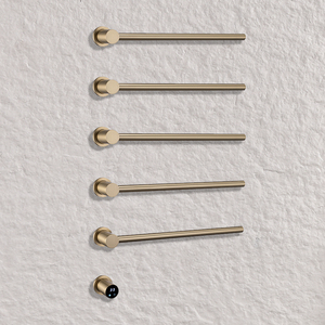 Chauffe-serviettes mural électrique en or brossé, accessoires <span class=keywords><strong>de</strong></span> salle <span class=keywords><strong>de</strong></span> bain, porte-serviettes en acier inoxydable, <span class=keywords><strong>barre</strong></span> chauffante pour serviettes - Product Image 1