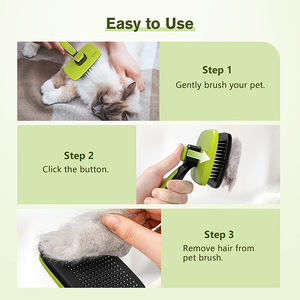 Cepillo de autolimpieza ligero para perros y gatos, herramienta de aseo para masaje de desprendimiento suave, elimina la capa interna de piel suelta para gatos - Product Image 5