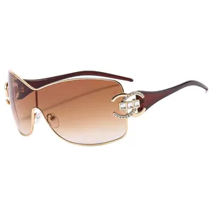 FANXUN3520 Unisex gelişmiş anlamda güneş gözlüğü avrupa amerikan tarzı elmas moda bağlı bayanlar güneş gözlüğü baharat kızlar