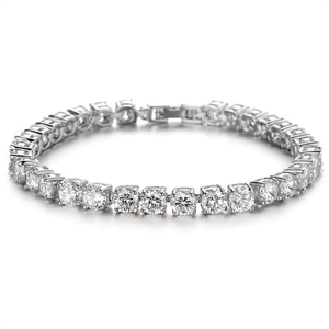 Pulsera de cadena con incrustaciones de diamantes de imitación estilo hip-hop para <span class=keywords><strong>hombre</strong></span>, ideal para aniversario, estilo chic. - Product Image 2