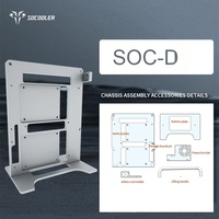 Gabinete Mini Tower Socooler SOC-D, Diseño de Aluminio ITX, Compatible con GPU RTX 4090, con Ventana Lateral, en Existencia para PC Gaming