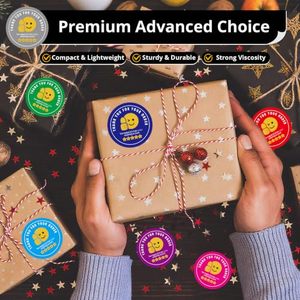 Autocollant personnalisé en vinyle pour sac de biscuits fait main, étiquette de rappel de commentaire 5 étoiles pour livraison de nourriture fraîche, merci pour votre commande - Product Image 4