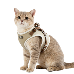 Customizable Cat Harness & Jacket-Style Leash, Multi-adjustable with Custom LogoPet cat and Dog Supplies