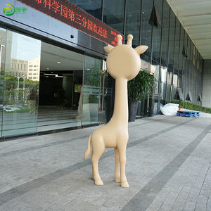 Sculpture de <span class=keywords><strong>girafe</strong></span> personnalisée en résine écologique et fibre de verre, décoration de jardin extérieure moderne et de grande taille, dessin animé, fabrication sur mesure - Product Image 5