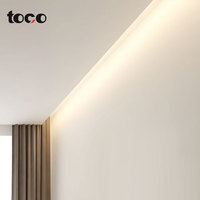 Encastré Led Canal Aluminium Diffuseur Bande Lumineuse Profil Rainure Plafond Coin Anodisé Led Profil Lumière