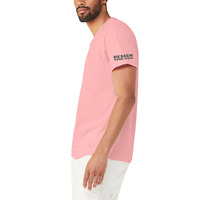 T-shirt en jersey pour homme à col en V et manches courtes 100% coton pur avec impression sérigraphique, tissu doux, marque personnalisée, multicolores