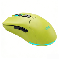 Souris de jeu ergonomique filaire légère, interface USB 6 pouces, RGB large gamme 6400 dpi, molette de défilement quatre directions, suivi laser