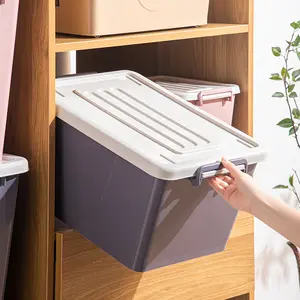 Plastic manufacturers storage bins clear eco-friendly material tool storage box organizer with lids