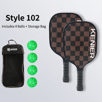 Ensemble de raquettes de pickleball en bois pour la plage avec balles – Kit combiné transfrontalier