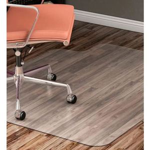 Tapis de chaise épais en PVC transparent moderne pour bureau et maison avec protection antimicrobienne et résistante aux taches - Product Image 1