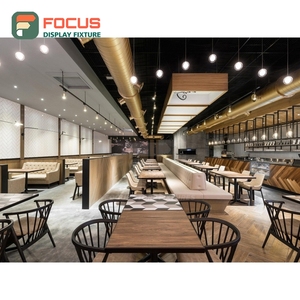 Boutique Coffee Merchandise Display Rack Wood Grain Finish Brand Logo Header Cafe <b>Shelf</b> Display Rack - Product Image 3