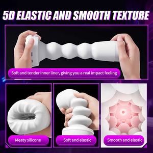 Masturbateur masculin télescopique entièrement automatique avec modes de vibration et de succion, entraîneur de pénis de poche pour hommes, jouet sexuel pour adultes - Product Image 5
