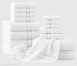 Serviette de bain professionnelle pour hôtel, 100% coton, douce, durable, séchage rapide, linge de bain de luxe pour l'hôtellerie et la maison - Product Image 1