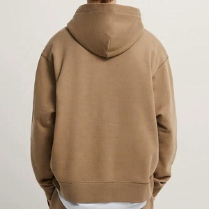 Wholesale <strong>900</strong> <strong>Gsm</strong> <strong>Hoodie</strong> Brown Custom Heavy Weight No String Hoodies <strong>Thick</strong> Unisex Oversized Fleece <strong>Hoodie</strong> Men - Product Image 2
