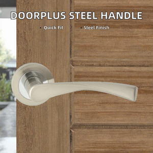 Juego de Cerradura de Embutir Moderna de Alta Calidad Doorplus, Manija de Puerta Interior de Acero Inoxidable, para Dormitorio, Baño, Villa, Hotel, Fácil de Usar - Product Image 2