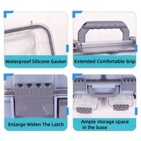 Boîte à pêche en plastique imperméable à double couche de grande capacité, nouvelle conception 2025, pour la pêche en rivière, en lac, en plein air, sac de rangement