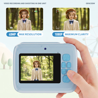 Appareil photo thermique instantané pour enfants mignon, 1080P HD, 2000W, capteur CMOS rechargeable avec MicroSD MP3, cadeau d'anniversaire pour enfants