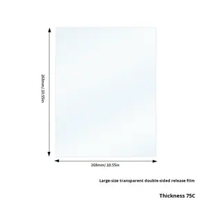 7.5c नरम पारदर्शी चिकित्सा ग्रेड वाटरप्रूफ पालतू जानवर फिल्म रिलीज पेपर बी 5/ए 5 एकल/सरल-पक्षीय पत्रिका स्टिकर - Product Image 6