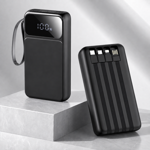 <span class=keywords><strong>Batterie</strong></span> <span class=keywords><strong>externe</strong></span> haute capacité 50000 mAh, charge rapide 22,5 W, câbles de charge intégrés, compatible avec les téléphones, les montres et les écouteurs - Product Image 1
